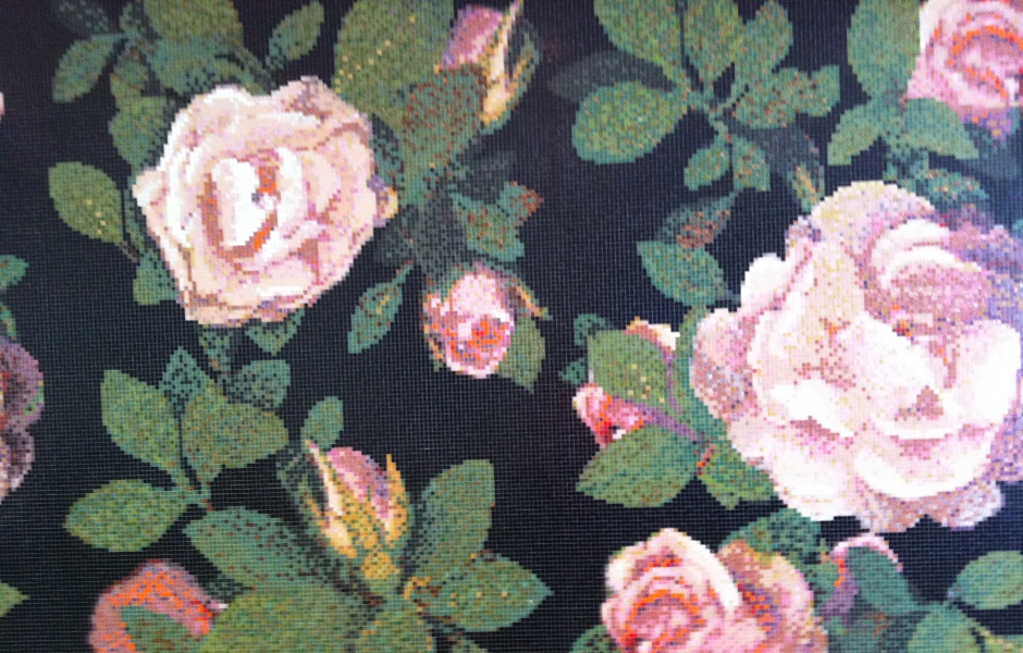 Springrose Nero, Bisazza mosaic