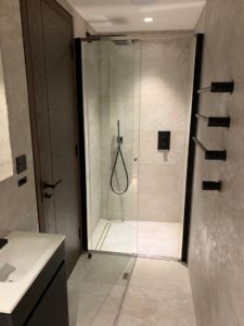 mosaic bathroom shower Refurbishment, Central London